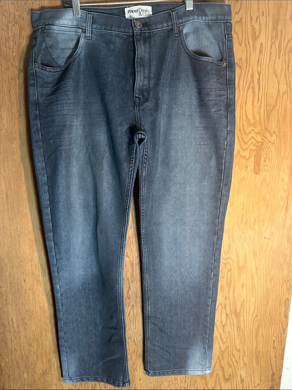 Paper Denim & Cloth Men's Faded Blue Straight Jeans